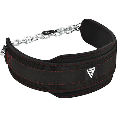RDX T7 Elite Weight Training Dipping Belt With Chain#color_black