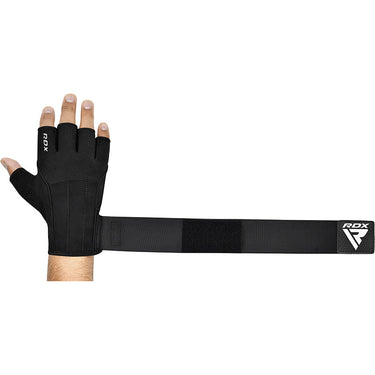 RDX W3 Workout Gym Gloves#color_black
