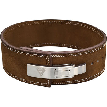 RDX 4 INCH IPL / USPA & World Powerlifting Congress APPROVED Powerlifting Leather Gym Belt#color_brown